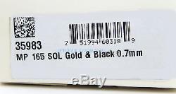 Montblanc Solitaire Gold & Black 165 Mechanical Pencil Gold Pltd 35983 New Box