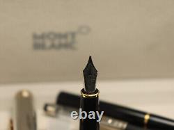 Montblanc Starwalker Black Body + Golden Clip Fountain Pen