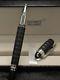 Montblanc Starwalker Black Body +silver Clip Ballpoint Pen I Black Ink