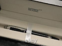 Montblanc Starwalker Black Body +silver Clip Ballpoint Pen I Black Ink