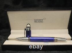 Montblanc Starwalker Blue Body + Silver Clip Ballpoint Pen I Black Ink