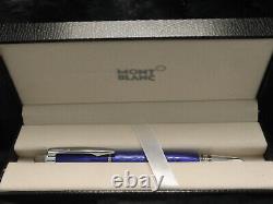 Montblanc Starwalker Blue Body + Silver Clip Ballpoint Pen I Black Ink