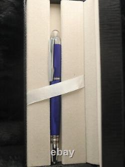 Montblanc Starwalker Blue Body + Silver Clip Ballpoint Pen I Black Ink