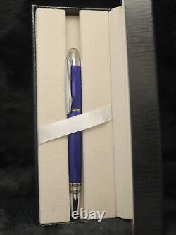 Montblanc Starwalker Blue Body + Silver Clip Ballpoint Pen I Black Ink