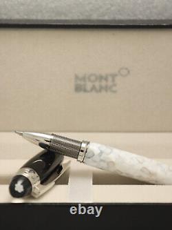 Montblanc Starwalker White Body +silver Clip Ballpoint Pen I Black Ink