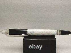 Montblanc Starwalker White Body +silver Clip Ballpoint Pen I Black Ink