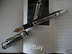 Montblanc The Great Peter I Patron L. E 888 Rare, Mint Solid Gold, Emerald Bnib