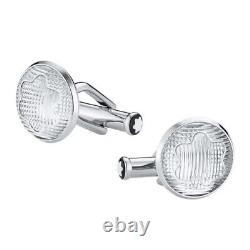 Montblanc Urban Acrylic Glass Stainless Steel Spirit Cufflinks RRP £330