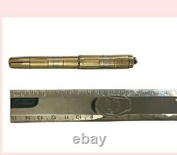 Montblanc Vintage N 1 YELLOW AND WHITE GOLD SAFETY CLIP FOUNTAIN PEN 1920