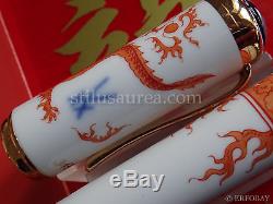 Montblanc Year Of Golden Dragon Limited Edition N°205/888 Meissen Porcelain M
