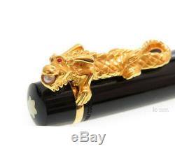Montblanc Year Of The Golden Dragon 18 K Gold/ Akoya Pear Fountain Pen 2000