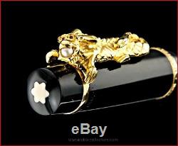 Montblanc Year Of The Golden Dragon 18 K Gold Akoya Pear Fountain Pen 2000