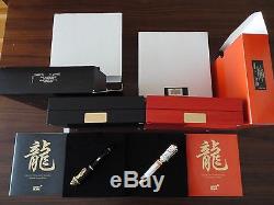 Montblanc Year Of The Golden Dragon 888. F. Pen, 2000 Rare New Immaculate