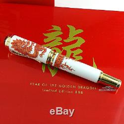 Montblanc Year Of The Golden Dragon Edition 888 Fountain Pen #872/888