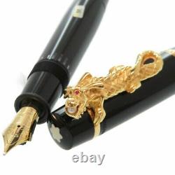 Montblanc Year of Golden Dragon 2000 Fountain Pen 2000 Limited 18K M withBox