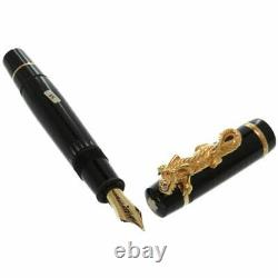 Montblanc Year of Golden Dragon 2000 Fountain Pen 2000 Limited 18K M withBox