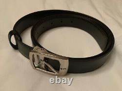 Montblanc black/brown 30 mm reversible leather belt