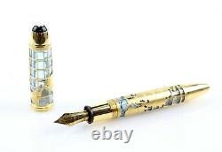 Montblanc -john Harrison- 20/333 Ltd Ed 18k Gold & Diamond Skeleton Fountain Pen