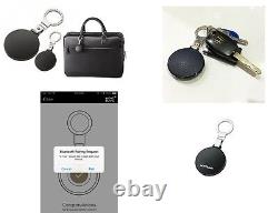 Montblanc leather luggage bluetooth security gps locator pen bag key ring E-TAG