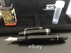 Montblanc meisterstuck 149 fountain pen + Bottle of Ink & Ink vial