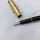 Montblanc solitaire doue meisterstuck fountain pen gold cap with 18kt Gold Nib