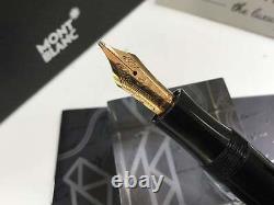 Montblanc writers limited edition Voltaire fountain pen 18K B= broad gold nib