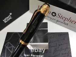 Montblanc writers limited edition Voltaire fountain pen 18K B= broad gold nib