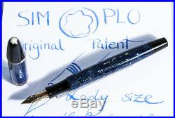 N° 221 HIGH TOP series MONTBLANC SIMPLO Azurit Blue colored fountain pen 1935/36