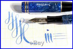 N° 221 HIGH TOP series MONTBLANC SIMPLO Azurit Blue colored fountain pen 1935/36