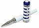 NEW Montblanc Bonheur Weekend Collection White & Blue Roller Ball Pen 118502