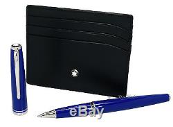 NEW Montblanc Cruise Rollerball Pen &Meisterstuck Leather Card Holder Set 114119