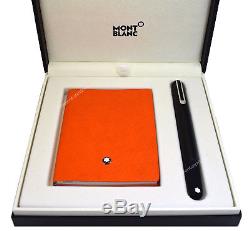 NEW Montblanc Marc Newson M Ballpoint Pen & Lucky Orange 145 Notebook Set 117085