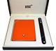 NEW Montblanc Marc Newson M Ballpoint Pen & Lucky Orange 145 Notebook Set 117085