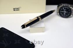 NEW / Montblanc Meisterstuck / Gold / Ballpoint Pen & Gift Box