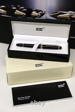 NEW / Montblanc Meisterstuck / Gold / Screw Cap / Rollerball Pen & Gift Box