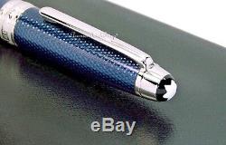 NEW Montblanc Meisterstuck Solitaire Blue Hour Mid-size Ball Point Pen 112891