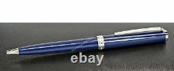 NEW Montblanc PIX Collection Blue & Platinum Ball Point Pen 114810