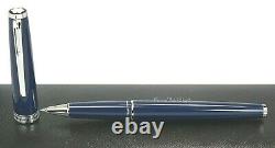 NEW Montblanc PIX Collection Blue & Platinum Roller-Ball Pen 114809