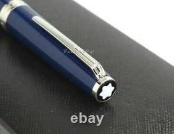 NEW Montblanc PIX Collection Blue & Platinum Roller-Ball Pen 114809
