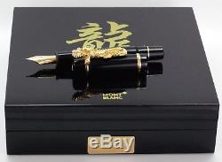Neu Montblanc Year Of The Golden Dragon 2000 Füllfederhalter Fountain Pen Füller
