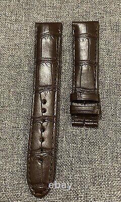 New Genuine Montblanc Heritage Watch Strap Alligator Dark Brown 19/17 MM