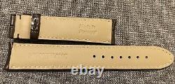 New Genuine Montblanc Heritage Watch Strap Alligator Dark Brown 19/17 MM