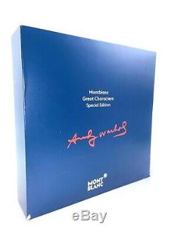 New! Montblanc Special Edition Andy Warhol Fountain Pen Medium Nib 112716