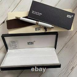 New Montblanc meisterstack mb164 gold white ballpoint pen With Box