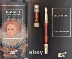 New Sealed Montblanc Patrons Elizabeth I 888 Limited Edition Fountain Pen 18k