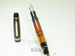 Nice 1950´s MONTBLANC MEISTERSTÜCK 146 Celluloid Fountain Pen Flexy 14ct EF Nib