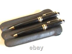 Official Dealer NEW MontBlanc Meisterstuck Mechanical Pencil Ballpoint Pen+Pouch