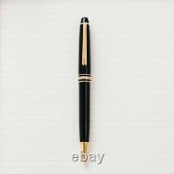 Pre-Owned Montblanc Meisterstuck M164 Black & Gold Classique Ballpoint Pen