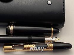 RARE! Montblanc Meisterstuck 147 Legrand Traveller Gold Line pen leather pouch