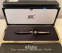 RARE TRANSITIONAL W-GERMANY Montblanc Meisterstuck 146 Fountain Pen B nib MINT